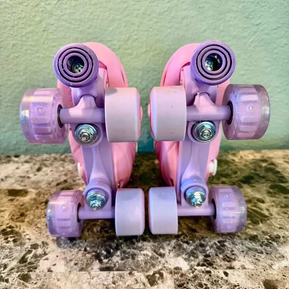 NEON Girls' Combo Inline & Quad Adjustable Light-Up Skates Worn Once Size 12-2